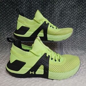 Under Armour Project Rock 4 HOVR Women's Training Shoes Quirky Lime Size 8.5